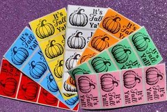 Pumpkin STICKERS 2.25″ ENVELOPE LABELS SEALS FALL HARVEST SCRATCH RESISTANT