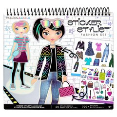 Sticker Stylist Designer Kit for Girls – Kids Sticker By Number Book For Girl…