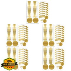 GUEER Scratch Off Stickers Gold 2 inch 500 Pcs
