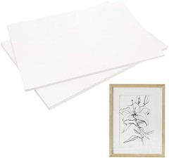 PINGEUI 50 Pack 8.5 x 11 Inches White Chipboard Sheets,40 pt White Chipboard, Me