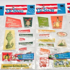 Dr Seuss EK Success Stickers Grinch Cat Hat Green Eggs Jolee’s Boutique 5 Packs