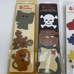 Brad Buddies Vtg Lot 6 Cowboy Fireman Dino Zoo Train Plane Scrapbook Crafts NIB