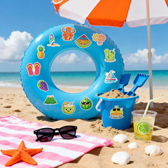 300Pcs Summer Stickers – Summer Water Bottle Stickers Bulk Waterproof Vinyl Beac