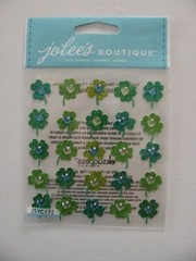Jolee’s Dimensional Stickers CLOVER REPEATS 25 Pieces NOS