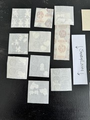 80s Sticker Lot Original Back SandyLion Hambly Foil Dragon Hallmark Russ Puffy