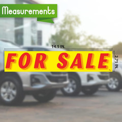for Sale Windshield Stickers 12 Pack Dealership Advertising Sticker
