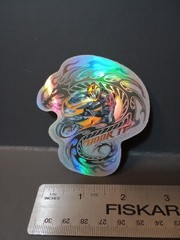 Vintage Stickers Motorcycle Holographic Prism Vending Sticker ODM 2002