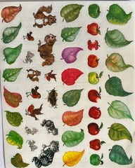 FAMILY TREE Stickers(46pc) Highlights•Leaves•Squirrel•Bird •Cat•Mouse•Relatives