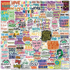 300 PCS Motivational & Positive Affirmation Sticker Pack – Inspirational Vinyl