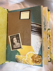 Lemon Themed Junk Journal 6 X 8 X 2” Approximately 40 Pg