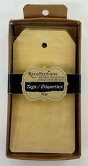Lot Of 3 Packs Recollections Vintage Collection Tags Die Cut Wood & Solid Paper