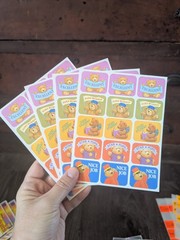 Lot of 30+ Sheets Vintage 80s And 90s Teacher Reward Stickers Teddy Bears Ribbon