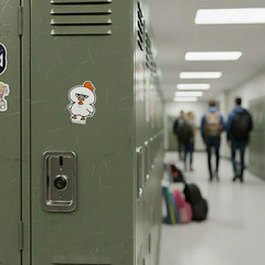 Funny Face Chicken ✦ B-Side Label Sticker ✦ Japan