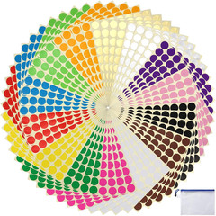 3/4″ Small Circle Price Dot Stickers, 1960 Pcs 0.75 Inch round Coding Dot Labels