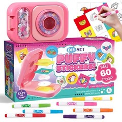 Sticker Maker Kit for Kids – DIY Unicorn Puffy Sticker Art & Crafts Kit for G…