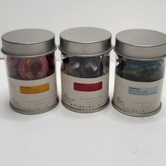 Ki Memories Mini Alphabet Soup Lot of 3 Cans Acrylic Letters Numbers Flowers