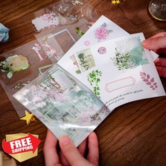 Doukado Sticker Book Floral Calligraphy