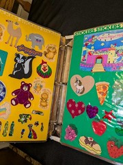 Vintage 1980s Sticker Book Album Lisa Frank Gremlins Strawberry Shortcake Etc