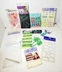 Scrapbooking Sticker Craft Lot 10 Packs Jolees Dazzles 3D Vellum Rub-Ons Bubble