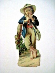 Lovely Vintage Cut-Outs of Young Women w/ Charming Smiles & Young Boy *