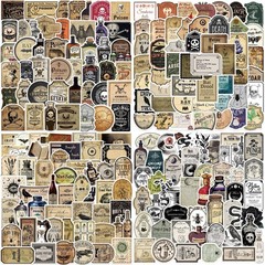 200 Waterproof Retro Gothic Potion Labels – Stylish Stickers for Personalization