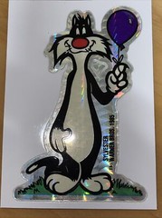 (1) Vintage Stickers 80s PRISM VENDING Machine LOONEY TUNES SYLVESTER VTG 1985