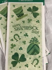 Vintage Hallmark St. Patrick’s Day Irish Shamrock Lucky Stickers 6 Sheets 3 Pack