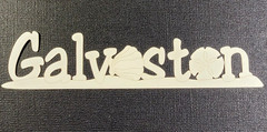 Galveston Texas Sand Dollar Laser Cut Die Cut Cardstock Scrapbook Paper Craft