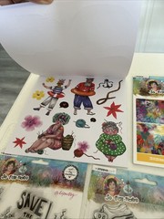 Art by Marlene SO-FISH-TICATED Studio Light paper Elements Arty Pad 3 Stamp Sets