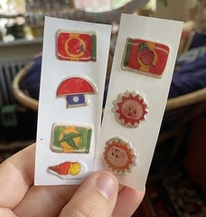 Vintage 80s Sticker Lot: Puffy Cabbage Patch Kids Stickers, Used Restored (READ)