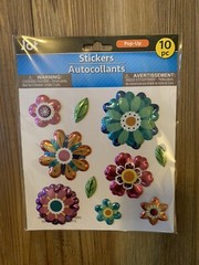 JOT 3D FOIL METALLIC STICKERS!!