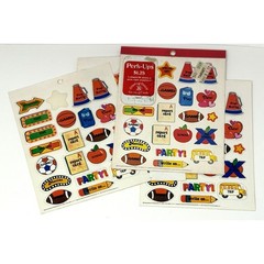 Vtg Calendar Planner Stickers Perk Ups School Sports Pep Rally Game 65 TOTAL