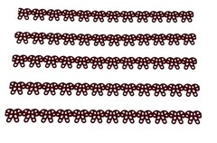 Creative Memories Candy Cane Chain 12” Scrapbook Christmas Border, 5 Pcs