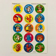 TREND Scratch n Sniff Scented Sticker LOT Peppermint Strawberry Chocolate NEW