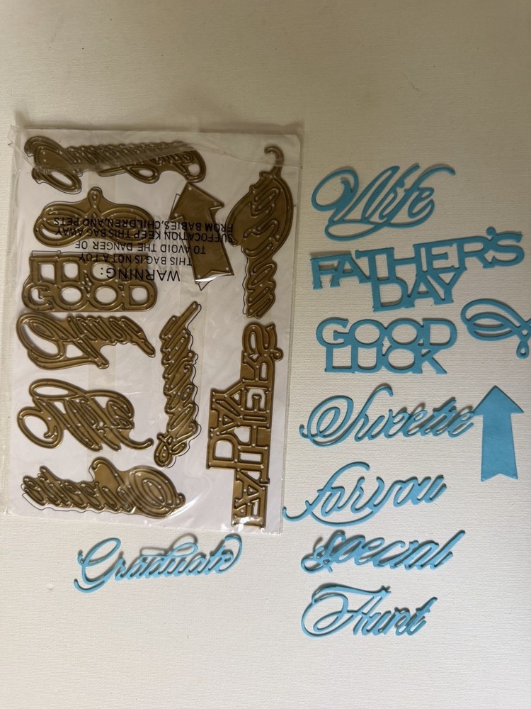 Anna Griffin Die Cuts Words