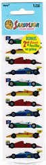 Vintage RACE CAR Scrapbook Stickers! 2 Sheets New Pack Sandylion Mylar