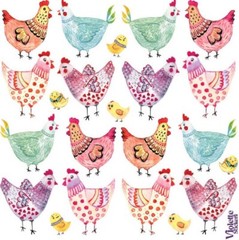Violette Stickers Bright Counrty Chicken Love Craft Planner Supply Scrapbook