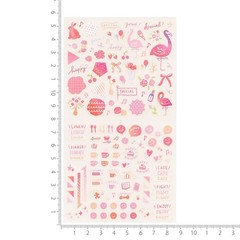 Planner stickers/peel-off stickers, single color sticker, pink