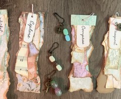 9 Junk Journal Explorer Adventure Dangles Hotel Tags Layered Handmade Charms
