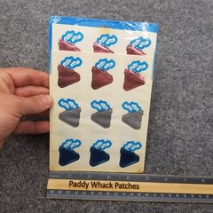 Vintage 80s Stickers Hallmark Razzle Dazzle Hershey Kisses Foil Sealed 4 Sheets