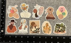 Lot of 10 Assorted Nature Celestial Women Ladies Stickers