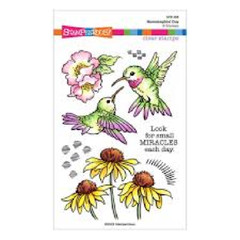 Stampendous ACRYLIC STAMPS – HUMMINGBIRD DAY