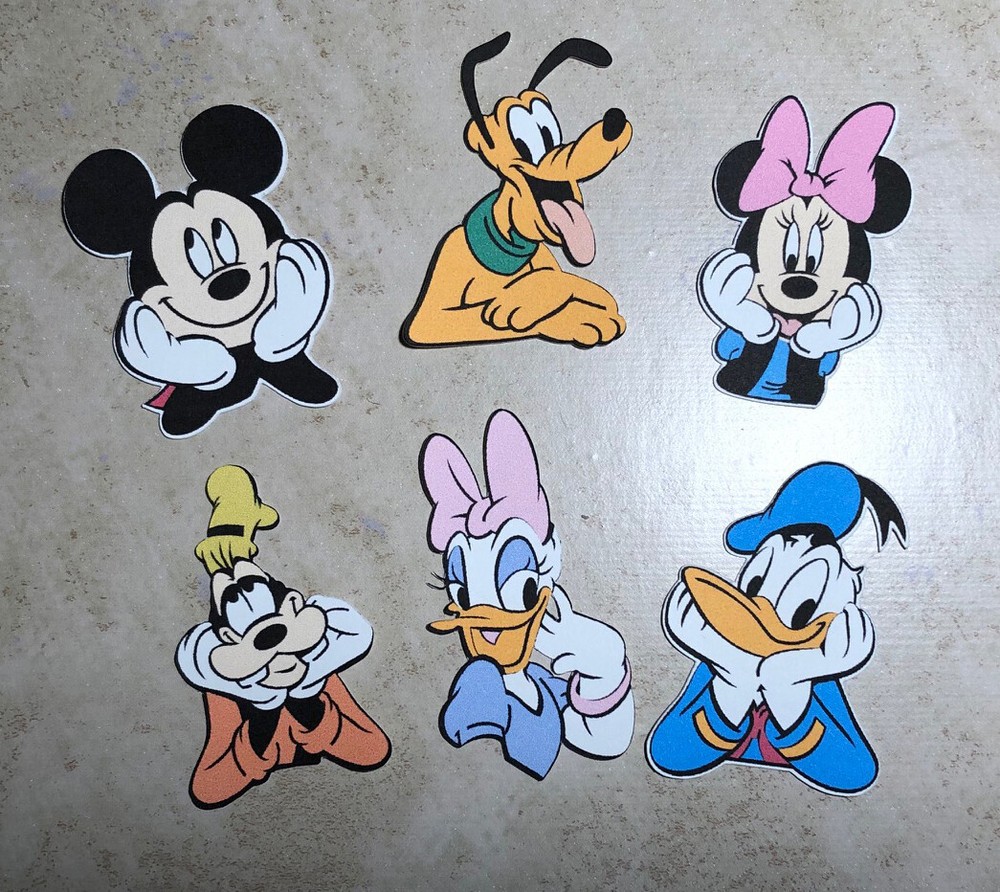 Mickey Mouse & Pals Die Cuts, U choose size, 2″ to 7″ tall – Disney – Scrapbook