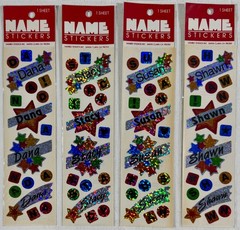 Hambly Prismatic Name Sticker Metallic Scrapbooking Crafting Wholesale Lot of 26