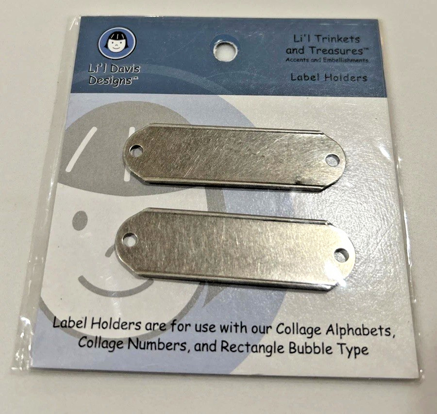 LI’L DAVIS DESIGNS Metal Label Holders Embellishment RETIRED New #27