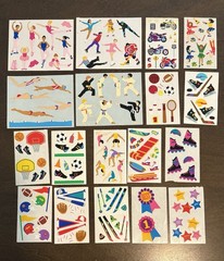 Vintage Mrs. Grossman’s Sticker Lot “Sports” 18 sheets over 100 stickers