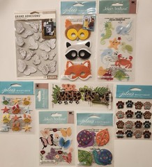 JOLEE’S BOUTIQUE K&Company Lot Of 8 Dimensional Scrapbooking Stickers ANIMALS