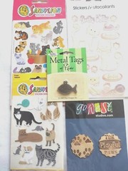 Sandylion Stickers Buddy Cats Kittens Collar Flair Designs Go West Studios Paws