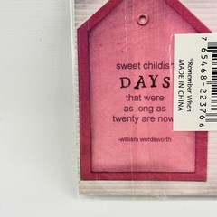 Remember When Lullabies Tags Tag Stickers 2 Sticker Sheets Scrapbook #22376