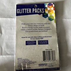Glitter Packs 16 Colors Paper Crafts 47723D Horizon Group
